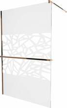 Dušisein Mexen Kioto+ 800-110-121-60-85, 110 x 200 cm, roosakuld/läbipaistev klaas