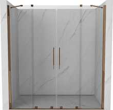 Liuguksed dušile Mexen Velar Duo 871-180-000-02-60, 180 cm, roosakuld/selge klaas