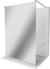 Dušisein Mexen Kioto 800-130-002-65-50, 130 x 200 cm, 8 mm, harjatud vask/peegelklaas