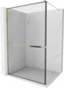 Dušisein Mexen Kioto+ 800-130-121-50-70, 130 x 200 cm, kuldne/must muster, 8 mm