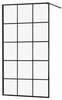 Dušisein Mexen Kioto 800-100-101-70-77, 100 x 200 cm, must/läbipaistev klaas