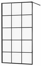 Dušisein Mexen Kioto 800-100-101-70-77, 100 x 200 cm, must/läbipaistev klaas