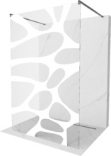 Walk-in dušisein Mexen Kioto 800-120-002-95-97, 120 x 200 cm, gun metal/valge muster/selge klaas