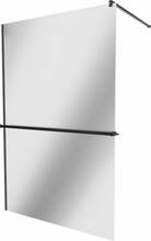 Dušisein Mexen Kioto+ 800-090-121-70-50, 90 x 200 cm, must/peegelklaas