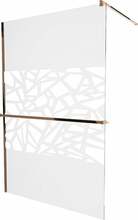 Dušisein Mexen Kioto+ 800-090-121-60-85, 90 x 200 cm, roosakuld/läbipaistev klaas