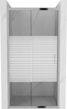 Dušiuksed Mexen Apia 845-135-000-01-20, 135 x 190 cm, valge/kroom/poolmati