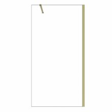 Walk-In dušisein Besco Eco-N Gold, 110 x 195 cm, kuldne