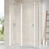 Duššikabiini uksed Ravak Chrome CRV2-90, 90 x 195 cm, valge/chromo/läbipaistev klaas