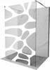 Dušisein Mexen Kioto 800-140-002-01-97, 140 x 200 cm, 8 mm, valge/kroom/läbipaistev klaas