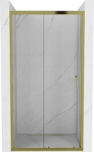 Dušiuksed Mexen Apia 845-110-000-50-00, 110 x 190 cm, kuldne/läbipaistev klaas