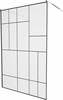 Dušisein Mexen Kioto 800-120-002-01-78, 120 x 200 cm, 8 mm, hõbe/must/läbipaistev klaas
