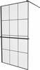 Dušisein Mexen Kioto+ 800-120-121-70-77, 120 x 200 cm, must/läbipaistev klaas
