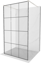 Dušisein Mexen Kioto 800-110-002-97-77, 110 x 200 cm, 8 mm, must/satiin-nikkel