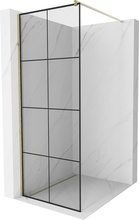 Dušisein Mexen Kioto Walk-In, 80 x 200cm, must/kuldne klaas