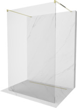 Walk-in dušisein Mexen Kioto 800-145-002-50-00, 145 x 200 cm, 8 mm, kuldne/läbipaistev klaas
