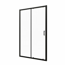 Dušiuksed VENTO Asti, 120 x 195 cm, must profiil/läbipaistev Easy Clean klaas 6 mm