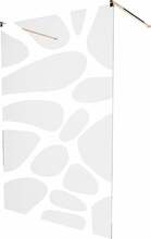 Dušisein Mexen Kioto 800-100-002-60-97, 100 x 200 cm, roosa kuld/valge/klaas