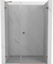 Dušiuks Mexen Lunar-B, 110 x 200 cm, parem, transparent/brushed copper