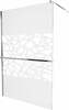 Dušisein Mexen Kioto+ 800-080-121-01-85, 80 x 200 cm, 8 mm, kroom/läbipaistev/valge muster