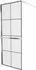 Dušisein Mexen Kioto+ 800-090-121-01-77, 90 x 200 cm, 8 mm, must/kroom/läbipaistev klaas