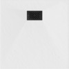Ruudukujuline dušialus Mexen Hugo SMC, 80 x 80 cm, White+Black