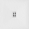 Ruut dušialus Mexen Hugo SMC, 100 x 100 cm, White+Inox