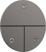Sisseehitatav 3-suunaline lüliti Hansgrohe ShowerSelect Comfort S 15558340, harjatud must kroom