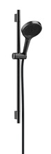 Dušikomplekt Hansgrohe Rainfinity 130 3jet 28745340, 65 cm, kroom/harjatud must