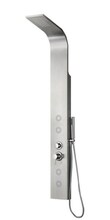 Massaazidušipaneel Vento Napoli ES007, 1600x180 mm, hõbe