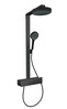 Termostaatdušikomplekt Hansgrohe Rainfinity Showerpipe 250 1jet EcoSmart 28742670, matt must