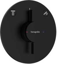 Termostaatdušisegisti Hansgrohe DuoTurn S 75418670, must matt