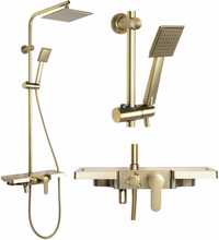 Dušikomplekt Rea Bravo Gold Brushed P4121, harjatud kuld