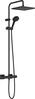 Termostaatiline dušisüsteem Hansgrohe Vernis Shape 240 26427670, must matt