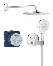Dušisüsteem Grohe Vitalio Rain Mono 34877000, 31 cm, läikiv kroom