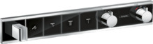 Termostaatsegisti dušihoidikuga Hansgrohe RainSelect 15357600, must/kroom