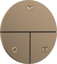 Sisseehitatav 3-suunaline lüliti Hansgrohe ShowerSelect Comfort S 15558140, harjatud pronks