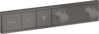 Termostaatsegisti Hansgrohe RainSelect 15380340, must harjatud kroom