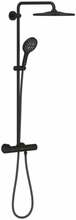 Dušisüsteem Hansgrohe Pulsify S Puro 24236670, 26 cm, must matt