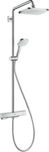 Dušikomplekt Hansgrohe Croma E 27660000, termostaadiga, valge/kroom