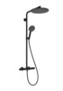 Dušisüsteem Hansgrohe Raindance Alive S Puro 24592670, 21x34 cm, matt must