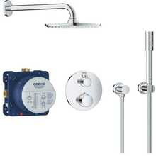 Sisseehitatav termostaatiline dušikomplekt Grohe Grohtherm Rainshower Cosmopolitan 210 34732000, kroom
