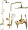 Dušikomplekt Rea Avalon Brushed Gold, harjatud kuld