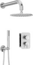 Peidetud dušikomplekt Deante Silia+Box BXYYFQSM, brushed steel