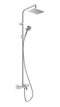 Termostaatiline dušisüsteem Hansgrohe Vernis Shape 230 1jet EcoSmart 26098000, kroom