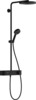 Termostaatiline dušisüsteem Hansgrohe Pulsify S 24221670, 260 mm, must matt