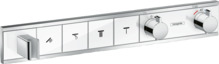 Termostaatsegisti dušihoidikuga Hansgrohe RainSelect 15357400, valge/kroomitud