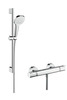 Dušikomplekt Hansgrohe Croma Select E 27081400, 65 cm, valge/kroomitud, termostaatsegistiga