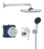 Dušikomplekt Grohe Start Edge 25293000, 250 mm, läikiv kroom