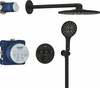 Potitušiga termostaatiline dušikomplekt Grohe Grohtherm SmartControl Rainshower SmartActive 310 34863KF0, must