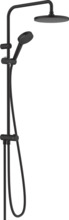 Dušikomplekt Hansgrohe Vernis Blend Showerpipe 200 1jet Reno EcoSmart 26099670, must matt